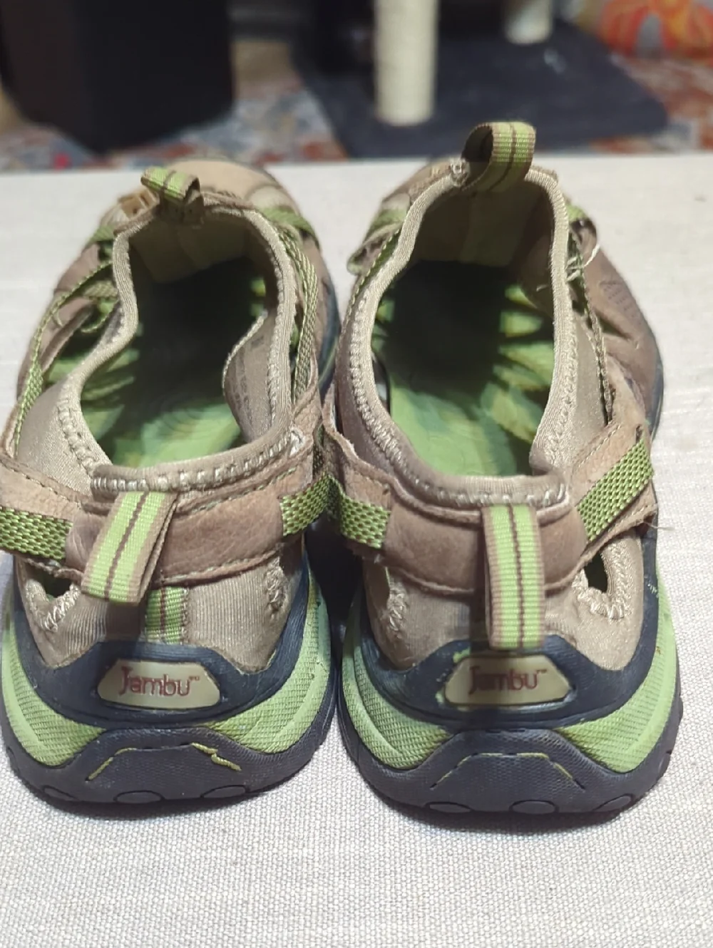 Jambu Sierra Water & Hiking Shoes Womens Size 8 Sport Sneakers Lime Green EUC